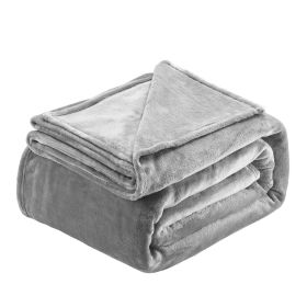 Queen Size Blanket 90 x 90 inches Lightweight Throw Blanket for Bed Grey