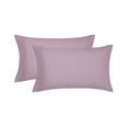 Mainstays Super Soft Brushed Microfiber Pillowcase Set, King Size, 2-Piece, Light Purple, Wrinkle-Resistant and Machine Washable