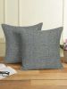 GRAY Hand Woven Pillow Cover | Soft Wool Textured Woven Cushion Cover | 18x18 inches Decorative Pillowcase