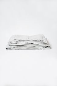 Omne Sleep 5-Piece Pewter Microplush and Bamboo Split King Hypoallergenic Sheet Set