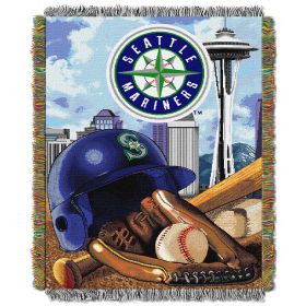 Mariners OFFICIAL MLB "Home Field Advantage" 48"x 60" Woven Tapestry Throw