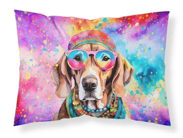 Weimaraner Hippie Dawg Standard Pillowcase Lightweight Super Soft Easy Care Decorative Artwork Pillowcase, Standard
