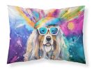 Bearded Collie Hippie Dawg Standard Pillowcase Lightweight Super Soft Easy Care Decorative Artwork Pillowcase, Standard