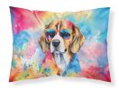 Beagle Hippie Dawg Standard Pillowcase Lightweight Super Soft Easy Care Decorative Artwork Pillowcase, Standard