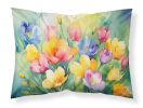 Freesias in Watercolor Standard Pillowcase Lightweight Super Soft Easy Care Decorative Artwork Pillowcase, Standard