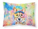 Corgi Hippie Dawg Standard Pillowcase Lightweight Super Soft Easy Care Decorative Artwork Pillowcase, Standard
