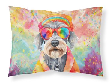 Schnauzer Hippie Dawg Standard Pillowcase Lightweight Super Soft Easy Care Decorative Artwork Pillowcase, Standard