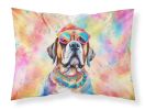 Mastiff Hippie Dawg Standard Pillowcase Lightweight Super Soft Easy Care Decorative Artwork Pillowcase, Standard