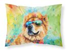 Chow Chow Hippie Dawg Standard Pillowcase Lightweight Super Soft Easy Care Decorative Artwork Pillowcase, Standard