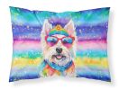 Westie Hippie Dawg Standard Pillowcase Lightweight Super Soft Easy Care Decorative Artwork Pillowcase, Standard