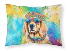 Golden Retriever Hippie Dawg Standard Pillowcase Lightweight Super Soft Easy Care Decorative Artwork Pillowcase, Standard