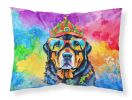 Rottweiler Hippie Dawg Standard Pillowcase Lightweight Super Soft Easy Care Decorative Artwork Pillowcase, Standard