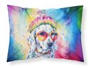 Dalmatian Hippie Dawg Standard Pillowcase Lightweight Super Soft Easy Care Decorative Artwork Pillowcase, Standard