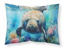 Manatee Standard Pillowcase Lightweight Super Soft Easy Care Decorative Artwork Pillowcase, Standard