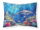 Dolphin Standard Pillowcase Lightweight Super Soft Easy Care Decorative Artwork Pillowcase, Standard