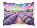 English Lavender in Color Standard Pillowcase Lightweight Super Soft Easy Care Decorative Artwork Pillowcase, Standard