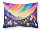 Crocus in Color Standard Pillowcase Lightweight Super Soft Easy Care Decorative Artwork Pillowcase, Standard