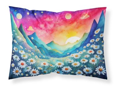 Daisies in Color Standard Pillowcase Lightweight Super Soft Easy Care Decorative Artwork Pillowcase, Standard