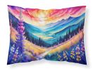 Annual Larkspur in Color Standard Pillowcase Lightweight Super Soft Easy Care Decorative Artwork Pillowcase, Standard