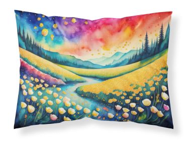 Buttercups in Color Standard Pillowcase Lightweight Super Soft Easy Care Decorative Artwork Pillowcase, Standard