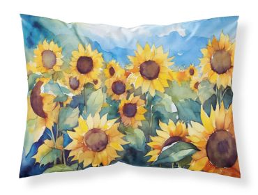 Sunflowers in Watercolor Standard Pillowcase Lightweight Super Soft Easy Care Decorative Artwork Pillowcase, Standard (Default: Default)