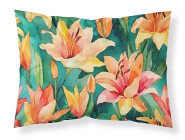 Lilies in Watercolor Standard Pillowcase Lightweight Super Soft Easy Care Decorative Artwork Pillowcase, Standard (Default: Default)