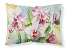 Orchids in Watercolor Standard Pillowcase Lightweight Super Soft Easy Care Decorative Artwork Pillowcase, Standard