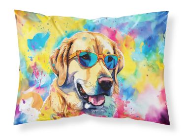 Yellow Labrador Hippie Dawg Standard Pillowcase Lightweight Super Soft Easy Care Decorative Artwork Pillowcase, Standard (Default: Default)