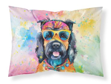 Scottish Terrier Hippie Dawg Standard Pillowcase Lightweight Super Soft Easy Care Decorative Artwork Pillowcase, Standard (Default: Default)