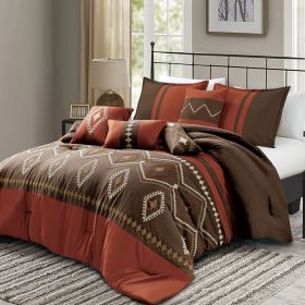 Chiriga 7 Pieces Comforter Set (size: King)